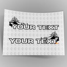 Paar Jeep Wrangler Rubicon Vinyl-Motorhaubenaufkleber, unbegrenzt oder individueller Text
 4