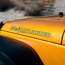 Custom Forest Style Hauben-Vinyldekore für Jeep Wrangler Unlimited_2