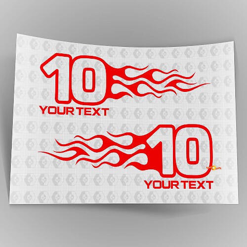 Mopar Dodge Chrysler Jeep Flame Style Logo rechts und links Autoaufkleber