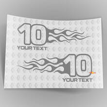 Mopar Dodge Chrysler Jeep Flame Style Logo rechts und links Autoaufkleber 2