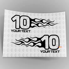 Mopar Dodge Chrysler Jeep Flame Style Logo rechts und links Autoaufkleber 3