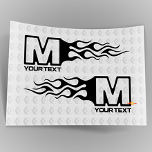 Mopar Dodge Chrysler Jeep Flame Style Logo rechts und links Autoaufkleber 6