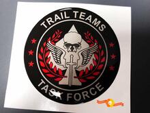 Trail Teams Task Force Call of Duty Domed Badge Emblem Kunstharz-Aufkleber 2