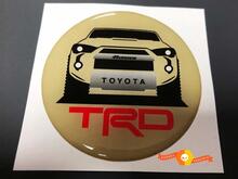 TRD Toyota 4Runner Domed Badge Emblem Kunstharz-Aufkleber 2