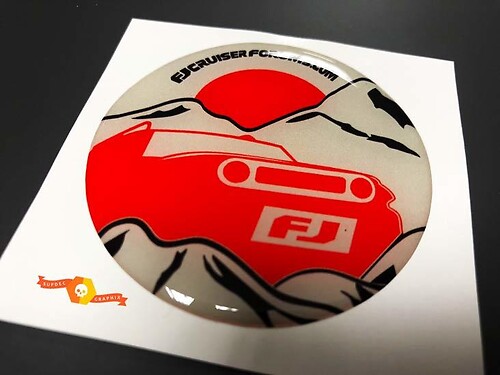 FJ Cruiser Silhouette Universelles Emblem für Toyota FJ Cruiser