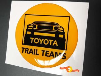 TRD Toyota FJ Cruiser Trail Teams Domed Badge Emblem Kunstharz-Aufkleber