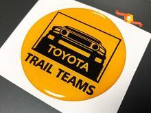 TRD Toyota FJ Cruiser Trail Teams Domed Badge Emblem Kunstharz-Aufkleber 2