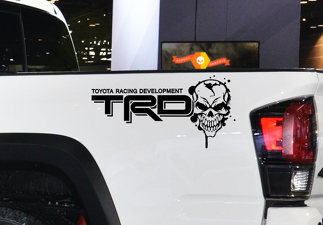 Toyota Racing Development TRD Skull 4X4 Bettseiten-Grafikaufkleber