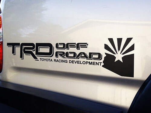 Toyota Racing Development TRD Arizona USA 4X4 Bettseiten-Grafikaufkleber