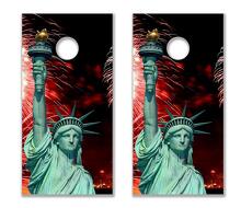 Statue of Liberty Cornhole-Board Vinylwrap-Aufkleberset_2