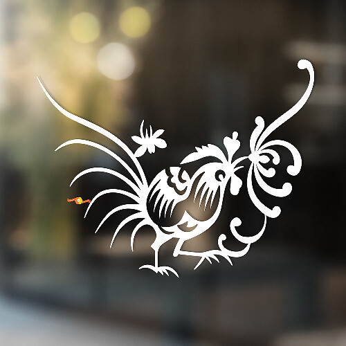 Rooster Tribal Style Universeller Vinyl-Aufkleber
