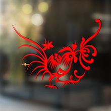 Rooster Tribal Style Universeller Vinyl-Aufkleber_2