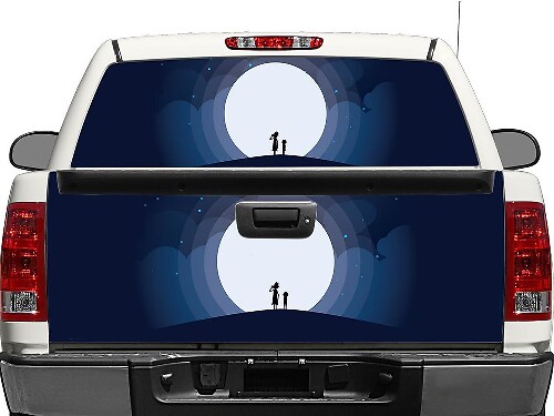 Rick and Morty Cartoon Heckscheiben- oder Heckklappen-Vinylaufkleber für Pick-up Trucks SUVs
