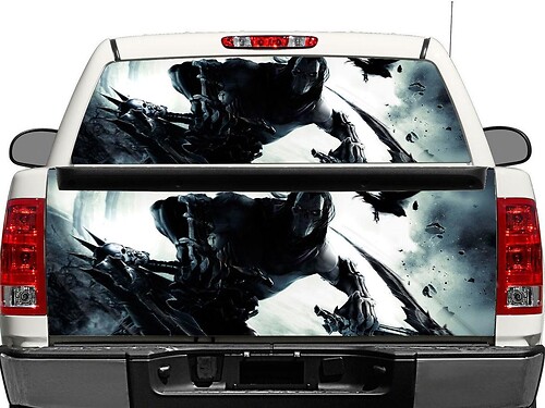 Death Darksiders Rückscheiben- oder Heckklappen-Vinylaufkleber für Pick-up Trucks und SUVs