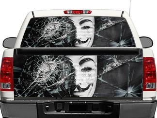 Anonymer Aufkleber für Heckscheibe oder Heckklappe, Pick-up-Truck, SUV, Auto