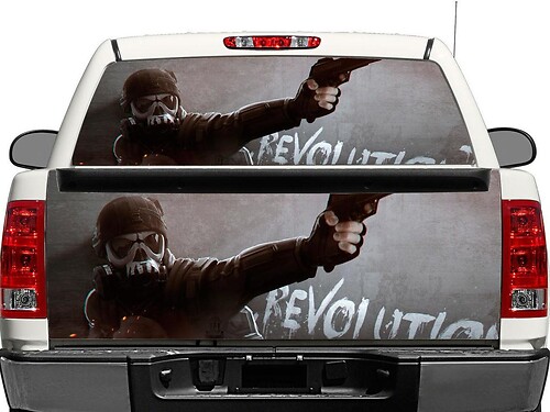 Homefront Revolution Rückscheiben- oder Heckklappen-Vinylaufkleber für Pick-up Trucks und SUVs