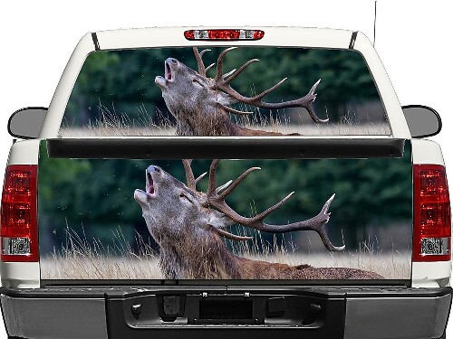 Deer Nature Heckscheiben- oder Heckklappen-Vinylaufkleber für Pick-up Trucks SUVs