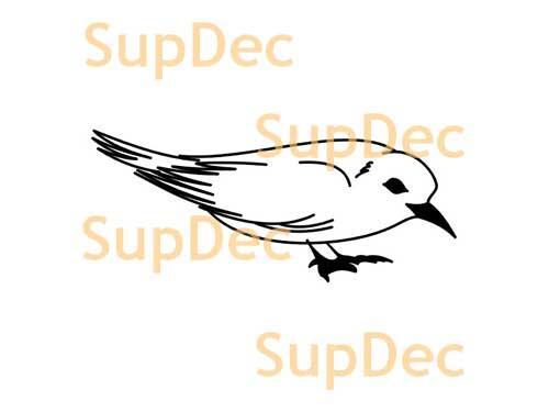 Vogel-Vinyl-Kunst-Wand-Fenster-Badezimmer-Aufkleber-Aufkleber, abnehmbar #16
