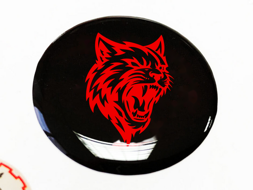 Motorstartknopf Hellcat Dodge Charger Domed Badge Emblem Kunstharz-Aufkleber