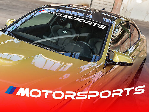 Motorsport-Stil Windschutzscheiben-Banner Vinyl-Aufkleber für BMW
