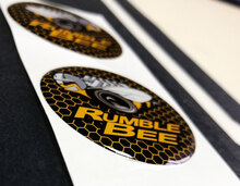 Motorstartknopf Rumble Bee Dodge Domed Badge Emblem Kunstharz-Aufkleber 2