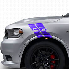 Custom Seitlicher Kotflügel Hash Vinyl Streifen Aufkleber Set für Dodge Durango_2
