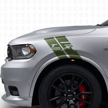 Custom Seitlicher Kotflügel Hash Vinyl Streifen Aufkleber Set für Dodge Durango_3