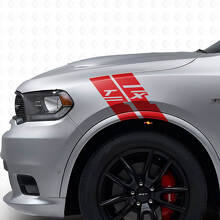Custom Seitlicher Kotflügel Hash Vinyl Streifen Aufkleber Set für Dodge Durango_4