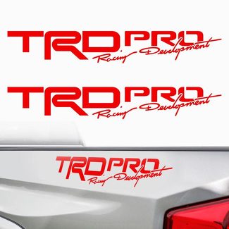 Toyota Tacoma TRD PRO 2017 Vinyl-Aufkleber für die Bettseite, geschnittenes Vinyl Racing D
