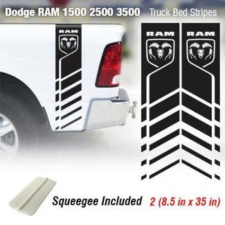 Dodge Ram 1500 2500 3500 Hemi 4x4 Aufkleber Truck Bed Stripe Vinyl Aufkleber Racing 7R
