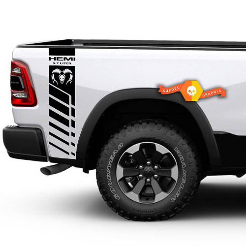 Dodge Ram 1500 2500 3500 Hemi 4 x 4 Aufkleber Truck Bed Stripe Vinyl Aufkleber Racing DR