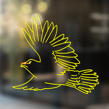 Flying Bird Kontur-Stil Universeller Vinyl-Aufkleber_2