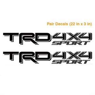 Toyota TRD 4X4 Sport 2016 2017 Tacoma Tundra Truck Paar Aufkleber 2 Aufkleber Vinyl S1
