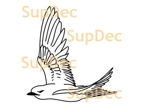 Vogel Vinyl Kunst Wand Fenster Badezimmer Aufkleber Abziehbild abnehmbar #21
