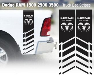 Dodge Ram 1500 2500 3500 Hemi 4x4 Aufkleber Truck Bed Stripe Vinyl Aufkleber Racing 5R
