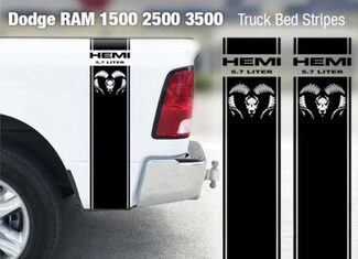 Dodge Ram 1500 2500 3500 Hemi 4 x 4 Aufkleber Truck Bed Stripe Vinyl Aufkleber Racing D8