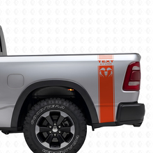 5.7L Hemi Stil Hintere Seitenstreifen Vinyl-Aufkleber Kit für Dodge Ram 1500-3500_4