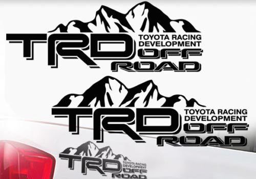 TRD-Stil Offroad-Mountain-Vinylaufkleber für Toyota Tacoma Tundra