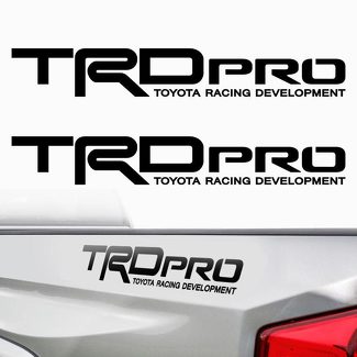 TRD PRO Toyota Tacoma Tundra Racing Bettseite 2 Aufkleber, vorgeschnittenes Vinyl