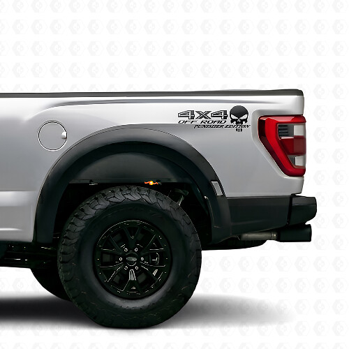 4x4 Off Road Punisher Edition Seitenwand Vinylaufkleber Paar für Musclecar Truck