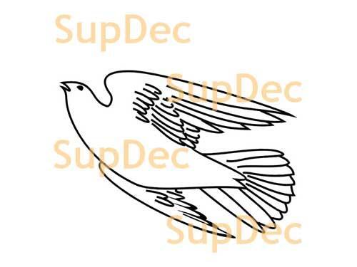 Vogel-Vinyl-Kunst-Wand-Fenster-Badezimmer-Aufkleber-Aufkleber, abnehmbar #25
