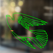 Flying Dove Universeller Vinylaufkleber_2