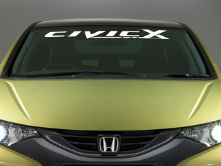 Honda Civic Logo Windschutzscheiben-Vinyl-Aufkleber, Emblem, Fahrzeuggrafik