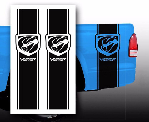 Viper-Stil Bettseiten-Streifen Vinyl-Aufklebersatz für Dodge Viper SRT-10