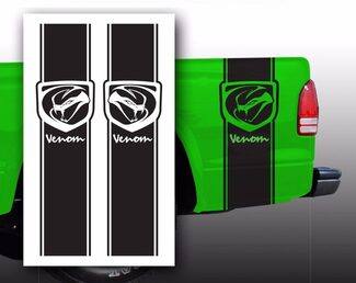 Venom Dodge Pickup Truck Bed Stripes Aufkleber Aufkleber / Farbe wählen