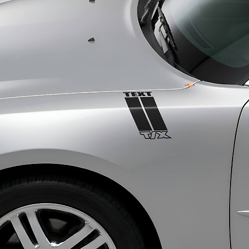 Benutzerdefinierte Seiten-Hash-Vinylstreifen-Aufkleber-Kit für Dodge Durango