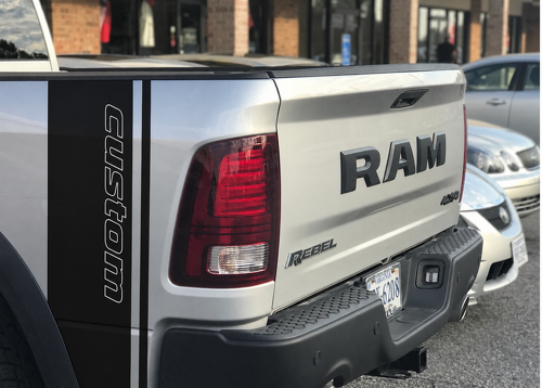 Individuelles Outline-Bettenstreifen-Paar Seitenwand Vinyl-Aufkleber für Dodge Ram 1500