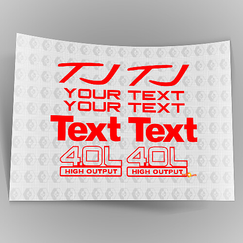 Jeep Wrangler Sport 4.0 High Output AUFKLEBER DECALS KIT YJ TJ