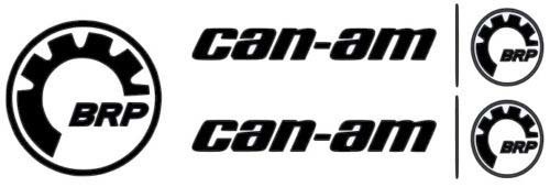 2 X CAN-AM LOGO-AUFKLEBER-AUFKLEBER + 1 KOSTENLOSER BRP-AUFKLEBER