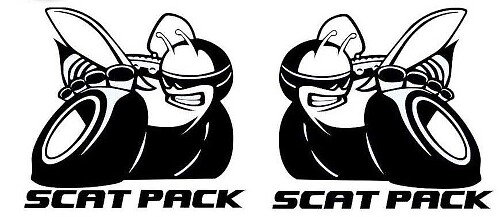2 X Dodge Challenger Scat Pack 392 HEMI Shaker Hood Aufkleber Decals Emblem Scatpack